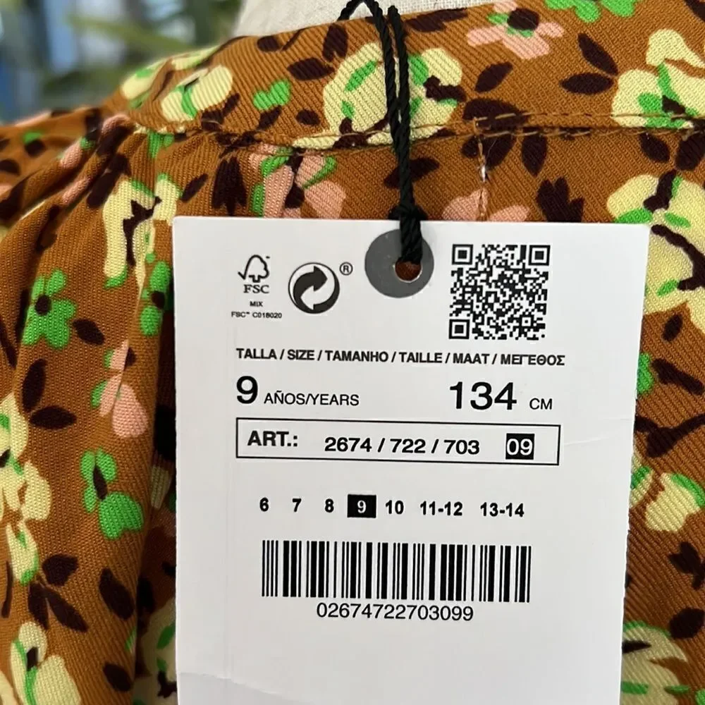 ZARA Kids | Ocher | FLORAL DRESS